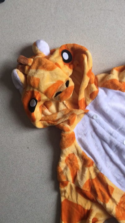 BGOKTA Pigiama Animali Donna Cosplay Costumi Adulto Interi Pigiama Costume Giraffa Festival del Partito Sleepwear, S