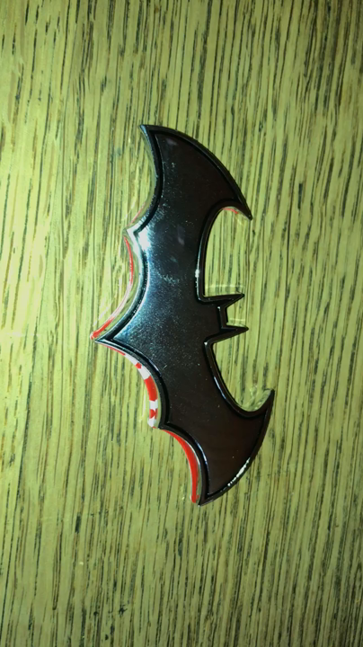 Chrome Metal 3D Bat Car Tail Badge Emblem Decal Auto Logo Stickers Accessories