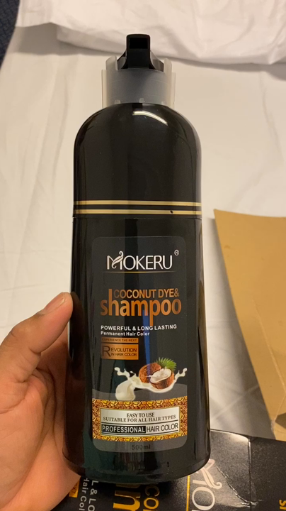 Mokeru 500ml Natural Organic Coconut Oil Essence Black Hair Dye