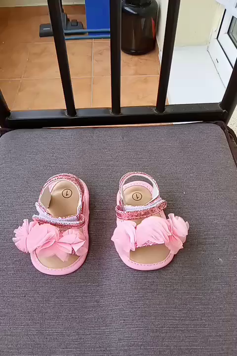Newborn Baby Girl Summer Cute Flower Soft Sole Sandals Crib Shoes