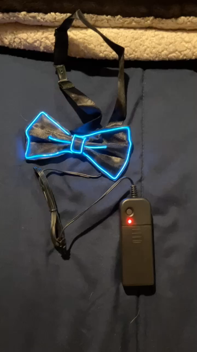 NOEUD PAPILLON LED Lumineux 4 Modes - Accessoire Lumineux Pour Fêtes, Halloween, Cosplay Et Festivals