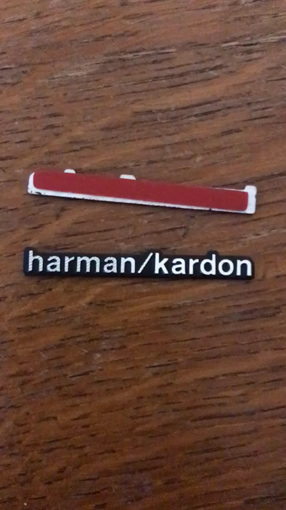2 Autocollants Emblème Harman Kardon Métallisés - Neufs - Pour Enceintes/Caissons