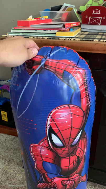 Spiderman Inflatable Heavy Bag Punching Bag Gloves Buy Hedstrom