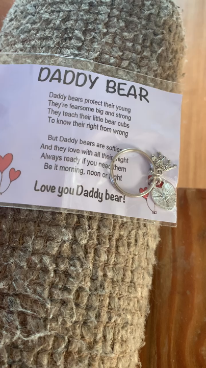 Daddy Mummy bear keepsake gift, mother day gift, new dad present