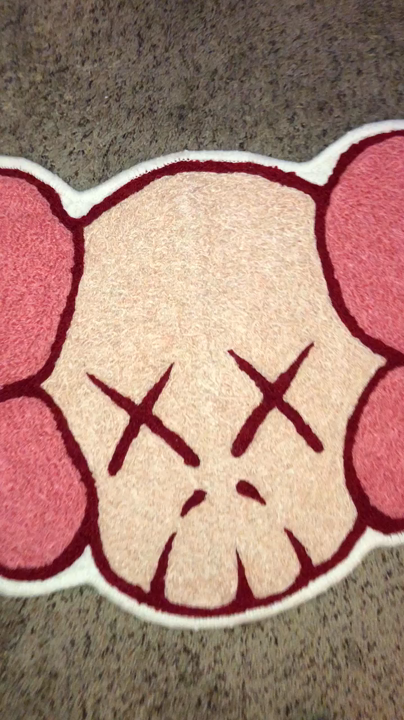 Original fake kaws non-slip mat shaggy carpet decorative area rugs
